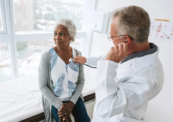 photo of a patient with doctor
